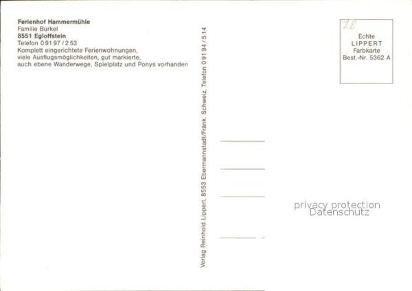 Egloffstein Ferienhof Hammermühle – Bild 2