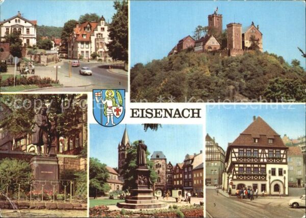 Eisenach Thueringen Wartburg Marienstrasse Bach-Denkmal
