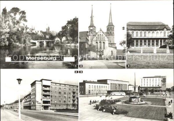Merseburg Saale Neumarktbrücke Dom Schloßgartensalon Ga