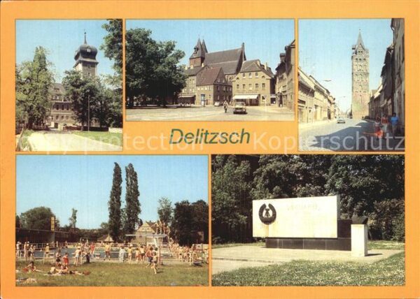 Delitzsch Schloß Marktplatz Breite-Strasse Freiba