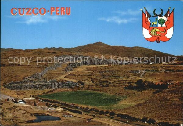 Cuzco Fliegeraufnahme Ruinas de Sacsahuaman