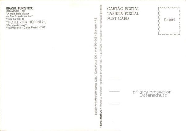 Gramado Brasilien Brasil Turistica Hotel Rita Höppner – Bild 2