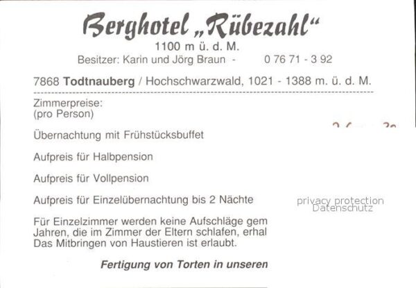 Todtnauberg Berghotel Rübezahl – Bild 2