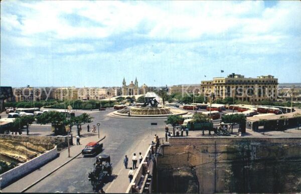 Malta Tritons Fountain Kingsway