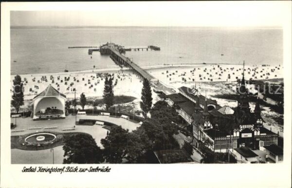 Heringsdorf Ostseebad Usedom Blick zur Seebrücke