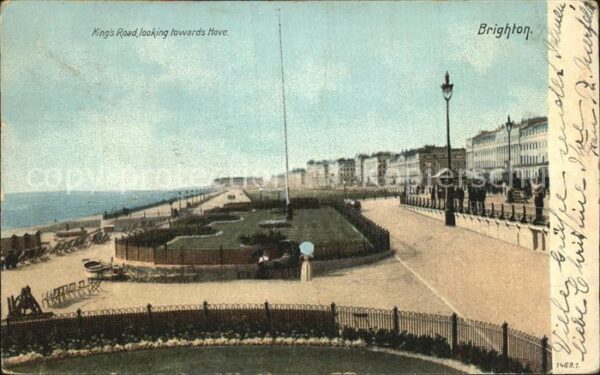 Brighton East Sussex King's Road Richtung Hove