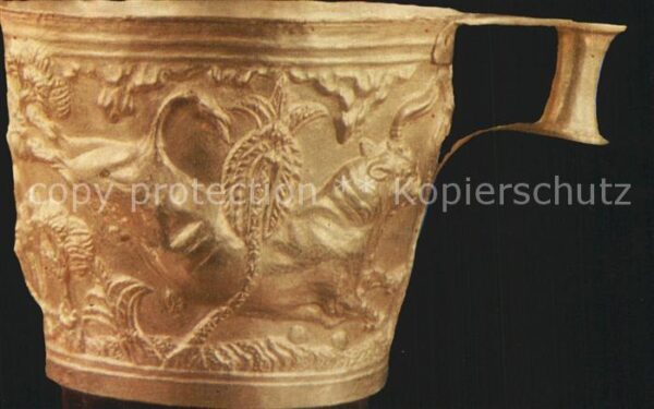 Athen Griechenland Goldbecher aus einem Grab in Vaphio