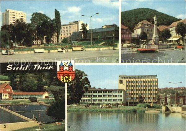 Suhl Thueringer Wald Hochhaus Hotel Thüringen Tourist Waffen
