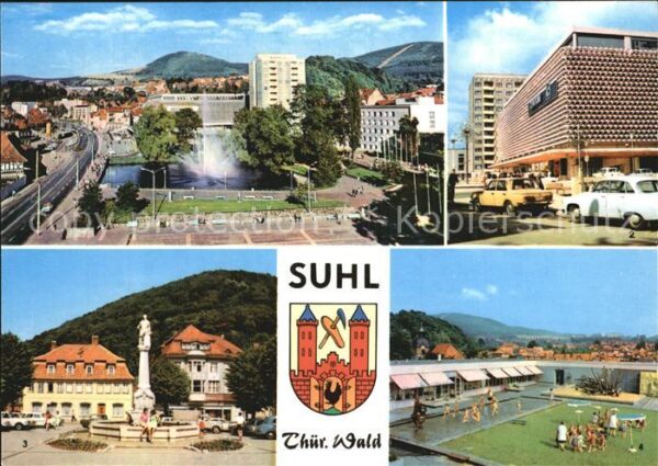 Suhl Thueringer Wald Warenhaus Centrum Markt Waffenschmied D