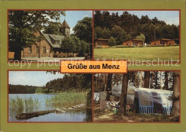 Menz Gransee Schulplatz Bungalows Roofensee Zeltplat