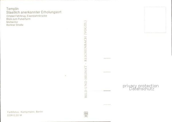 Templin F?hrkrug Eisenbahnbr?cke Pulverturm M?h – Bild 2