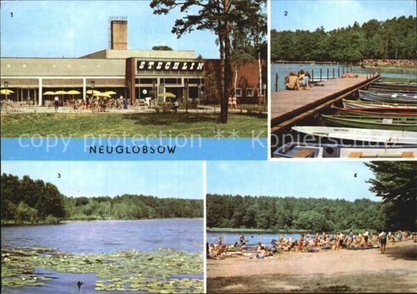 Neuglobsow Badestrand Dagow See Stechlinsee Anlege