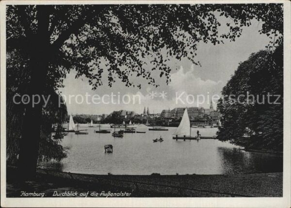 Hamburg Blick zur Außenalster