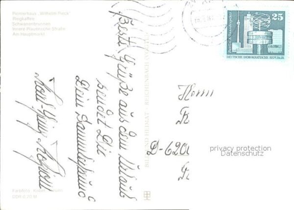 Zwickau Sachsen Pionierhaus Wilhelm Pieck Ringkaffee Sc – Bild 2