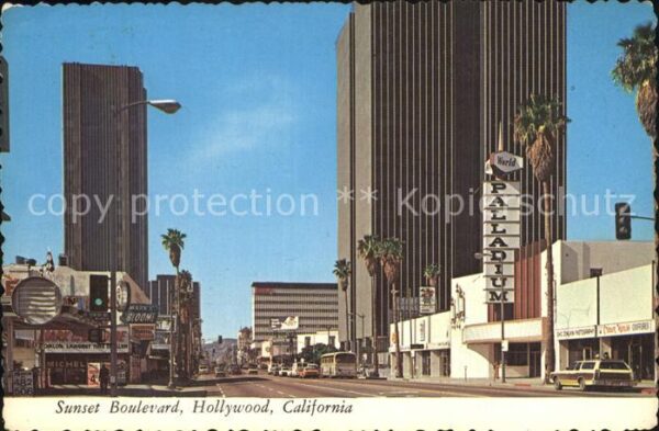 Hollywood California Sunset Boulevard