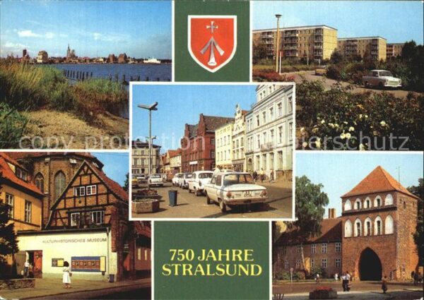 Stralsund Mecklenburg Vorpommern Hafen Leninplatz Friedrich Wolff Straße