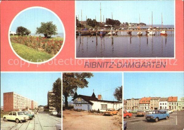 Ribnitz-Damgarten Ostseebad Grünanlagen Seglerhafen Sportlerheim Ma