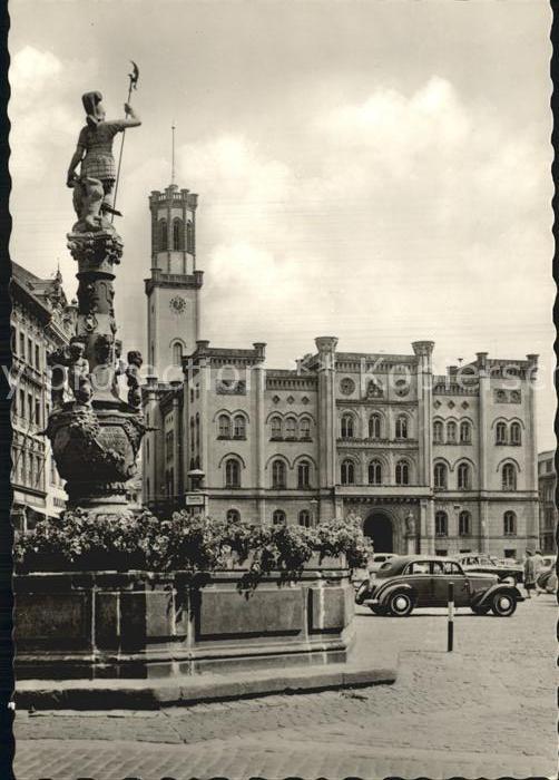Zittau Marsbrunnen am Rathaus