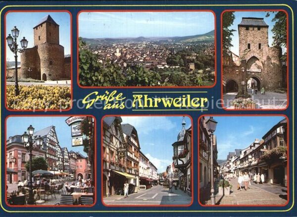 Ahrweiler Ahr Marktplatz Stadttor Stadtansichten