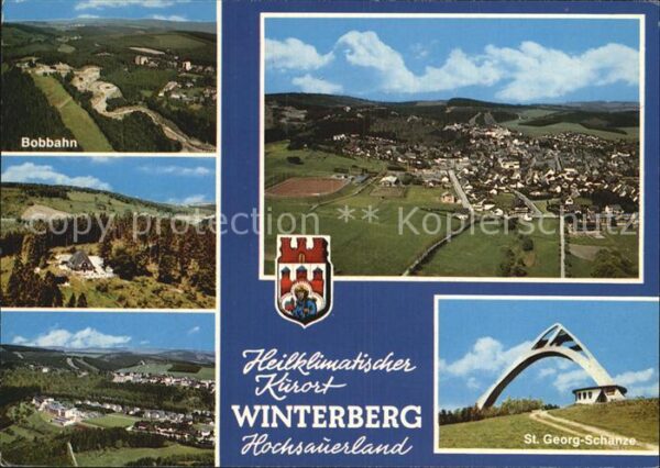 Winterberg Hochsauerland Bobbahn Sankt Georg Schanze Panorama