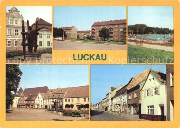 Luckau Niederlausitz Freibad Markt Karl Liebknecht Denkmal