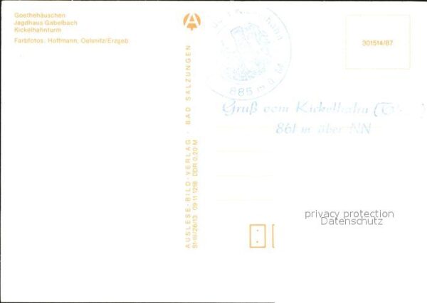 Ilmenau Thueringen Kickelhahn Goethehäuschen Jagdhaus Gabe – Bild 2