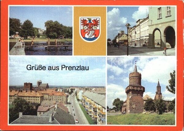 Prenzlau Seebad Straße der Republik Steintor Mit