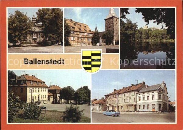 Ballenstedt Rathaus Alter Markt Schlossteich Wilhel