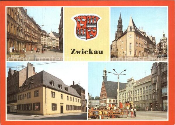 Zwickau Sachsen Schiffchen Robert Schumann Haus Rathaus