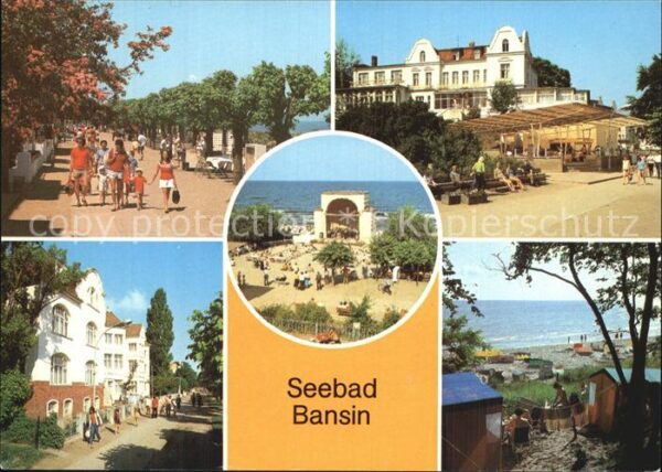 Bansin Ostseebad Strandpromenade Konzertplatz Campingpla