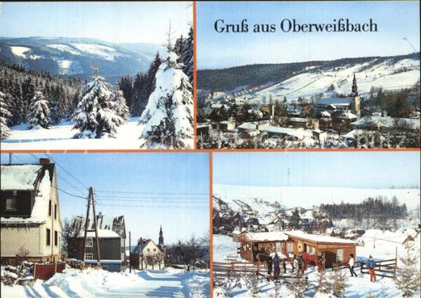 Oberweissbach Skilift Fröbelstraße Panorama Winter