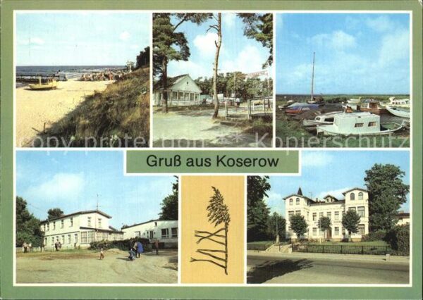 Koserow Ostseebad Usedom Strand Campingplatz Bootshafen Achterwa