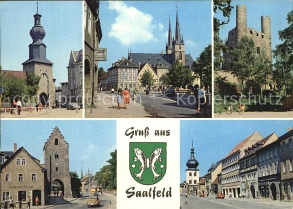 Saalfeld Saale Oberes Tor Markt Sankt Johanniskirche S