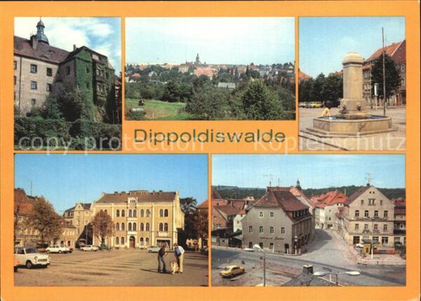 Dippoldiswalde Osterzgebirge Schloss Platz des Friedens Platz der Ju