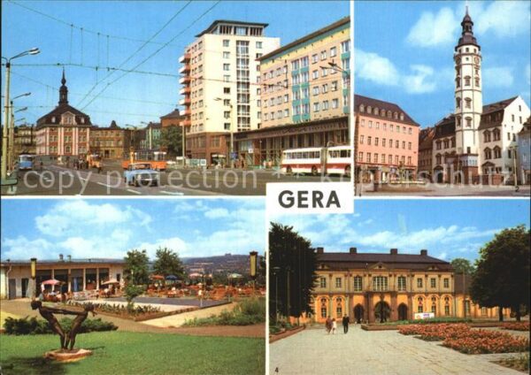 Gera Straße der Republik Rathaus Terrassenca