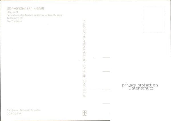 Blankenstein Wilsdruff Ferienheim Modell Formenbau Dessau Trie – Bild 2