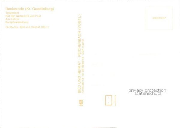 Dankerode Quedlinburg Rat der Gemeinde Post Kuhtor Bungalowsi – Bild 2