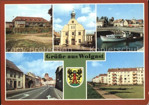 Wolgast Mecklenburg-Vorpommern HO Gaststätte Vier Jahreszeiten Rathaus
