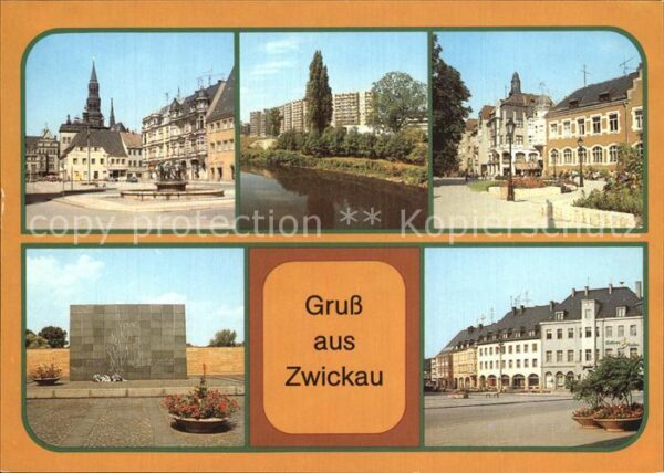 Zwickau Sachsen Hauptmarkt Wilhelm Pieck Straße VdN Mah