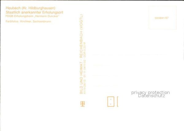 Heubach Thueringen FDGB Erholungsheim Hermann Duncker – Bild 2