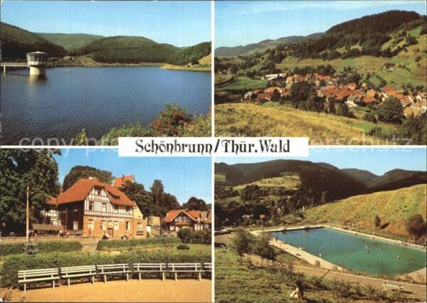 Schoenbrunn Schleusegrund Talsperre Schwimmbad FDGB Erholungsheim