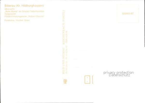 Biberau Rote Mühle Tellerhammer FDGB Erholungsh – Bild 2
