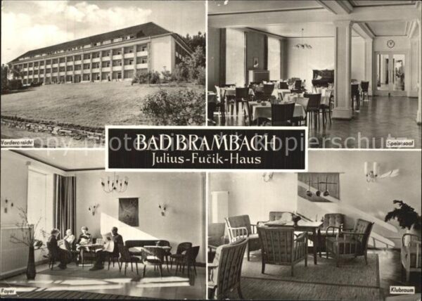 Bad Brambach Julius Fucik Haus Foyer Speisesaal Club