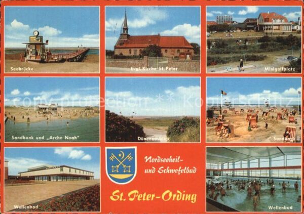 Peter-Ording St Seebrücke Evangelische Kirche Sandbank