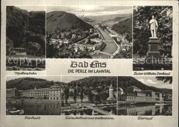 Bad Ems Malbergbahn Kaiser Wilhelm Denkmal Kurh