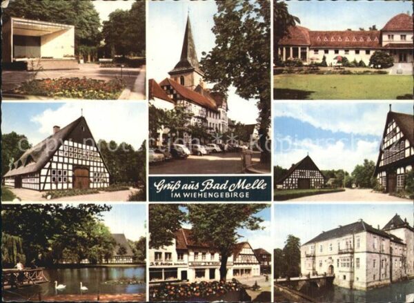 Bad Melle Osnabrueck Ortsansichten Kirche Fachwerkhäuser