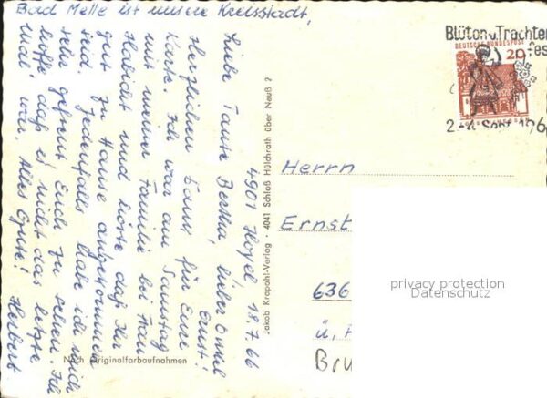 Bad Melle Osnabrueck Ortsansichten Kirche Fachwerkhäuser – Bild 2