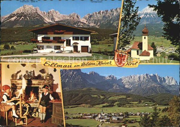 Ellmau Tirol Haus Panorama Wilder Kaiser Kinder in T