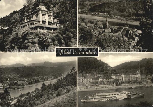 Bad Schandau Schloss Bastei Restaurant Elbe Panorama
