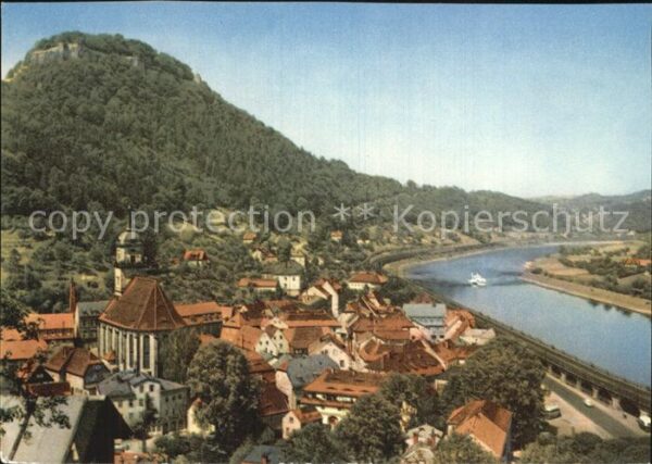 Koenigstein Saechsische Schweiz Panorama